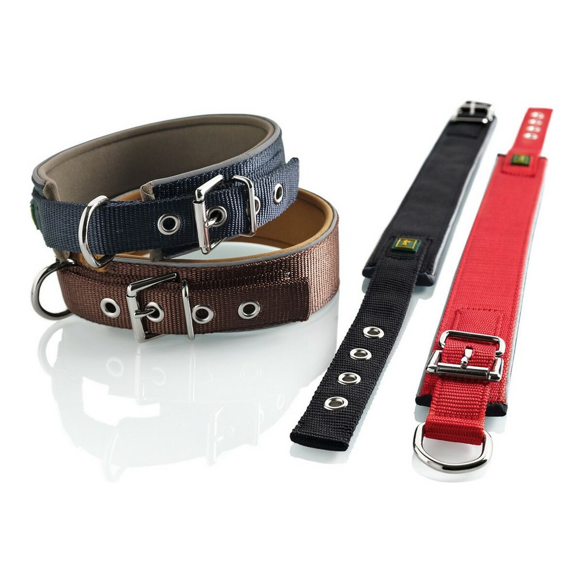 Hondenhalsband Hunter Neoprene Reflect Bruin
